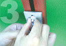 As you pull the angle forward, fix the position of the bolt. 